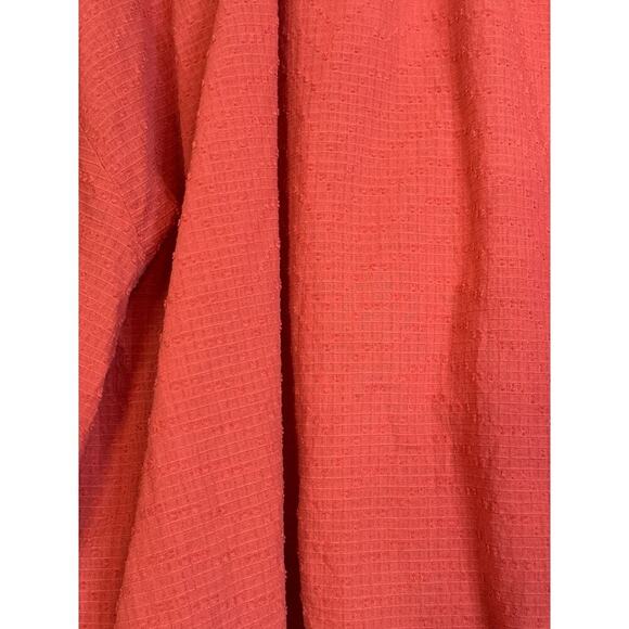 Universal Thread Women's Balloon Long Sleeve Popover Poet Blouse Size M Orange - Picture 6 of 10